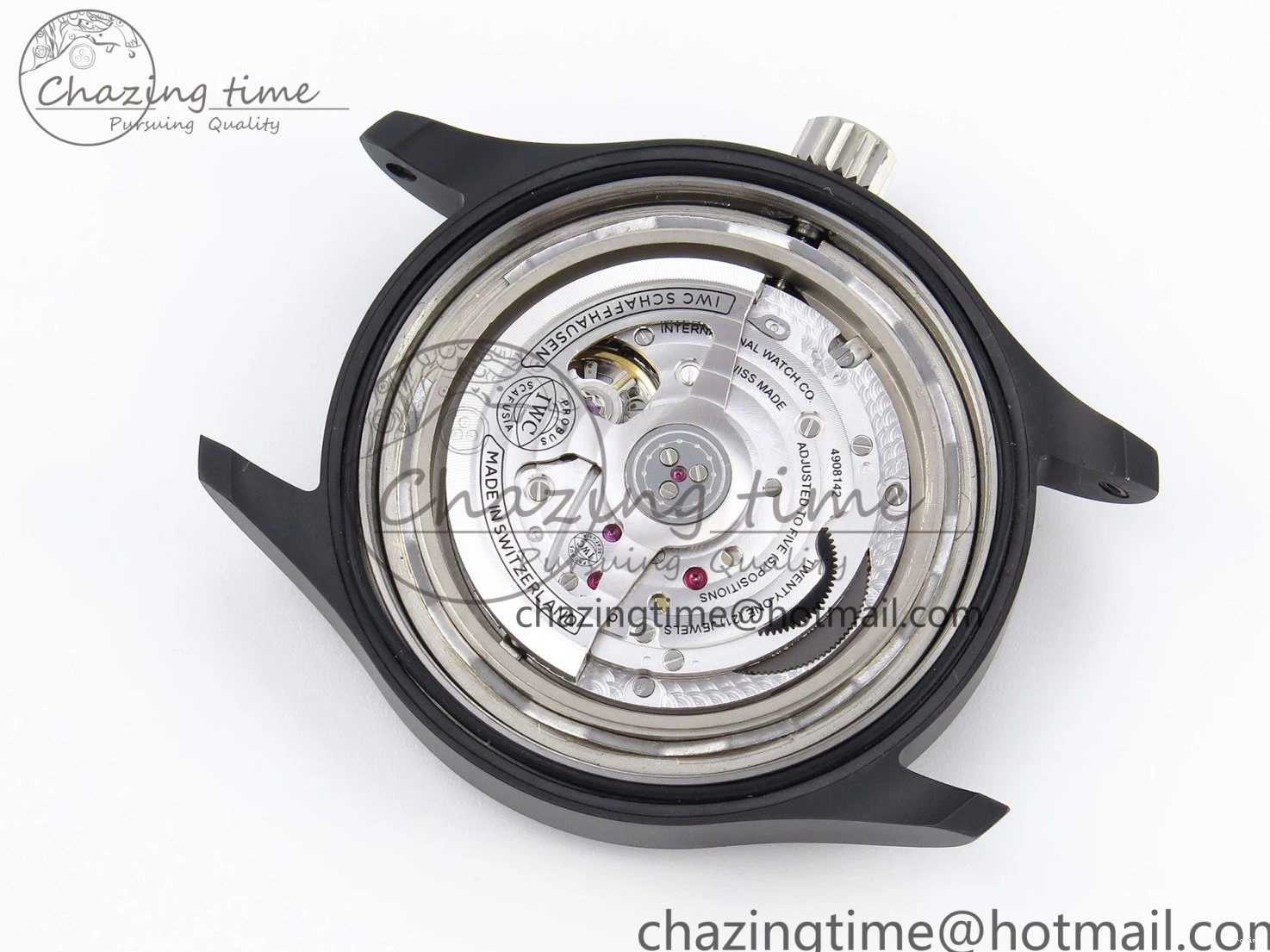 MIROTIME 0519 Mark XVIII Top Gun “SFTI” Black Ceramic IW324712 ZF 1:1 Best Edition on Green Nylon Strap A Tailored 7025